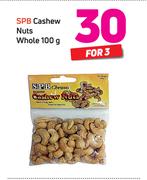 SPB Cashew Nuts Whole-3 x 100g