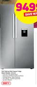 Defy 740L Side By Side Freezer Fridge With Water Dispenser (Metallic) DFF437