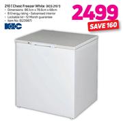 KIC 210L Chest Freezer White KCG 210 1