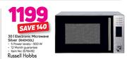 Russell Hobbs 30L Electronic Microwave Silver RHEM30L