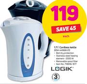 Logik 1.7L Cordless Kettle RSH-441668-01
