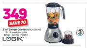 Logik 2 In 1 Blender Grinder RSH-245611-01