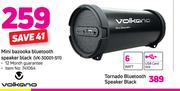 Volkano Mini Bazooka Bluetooth Speaker Black vK-30001-S11