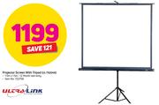 Ultra Link Projector Screen With Tripod ULT5004N