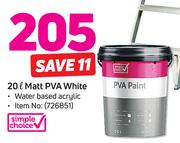 Simple Choice 20L Matt PVA White