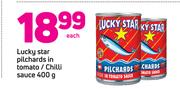 Lucky Star Pilchards In Tomato/ Chilli Sauce 400g-Each