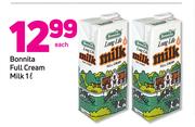 Bonnita Full Cream Milk-1L Each