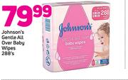 Johnson's Gentle All Over Baby Wipes 288's
