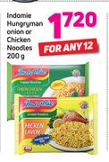 Indomie Hungryman Onion Or Chicken Noodles-12x200g