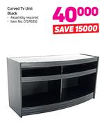 Curved TV Unit Black