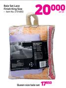 Bale Set Lace Finish King Size-Per Set