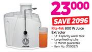 Rite-Tek 800 W Juice Extractor