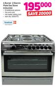 Scanfrost 4 Burner 2 Electric Plate Gas Stove CK9423XG