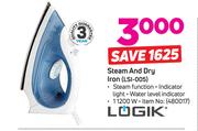 Logik Steam And Dry Iron LSI-005