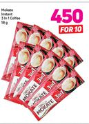 Mokate Instant 3 In 1 Coffee 18g-For 10