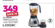 Logik 2 IN 1 Blender Grinder RSH-245611-01