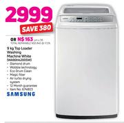 Samsung 9Kg Top Loader Washing Machine White WA90H4200SW