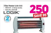 Logik 3 Bar Heater LGB-333