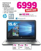 HP Intel Celeron i3 Notebook 15-AY035NI