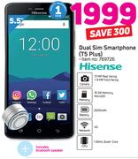 Hisense Dual SIM Smartphone T5 Plus Including Bluetooth Speaker