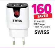 Swiss 3.1 A MI US WA Charger