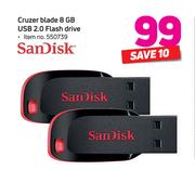 Sandisk Cruzer Blade 8GB USB 2.0 Flash Drive 