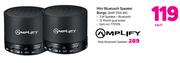 Amplify Mini Bluetooth Speaker Bongo AMP-3100-BK-Each