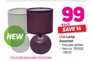 Lisa Lamp Assorted