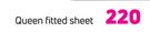 Design Studio Queen Fitted Sheet 137 x 203 cm 35 cm Hem-Each