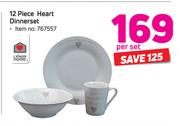 Always Home 12 Piece Heart Dinnerset-Per Set