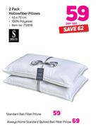 Standard Ball Fiber Pillow-Per Set