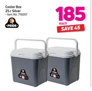 Pride Cooler Box 25Ltr (Silver)-Each