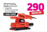 Black & Decker 135 W Finishing Sander KA300-QS