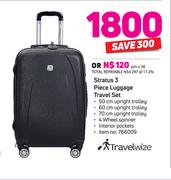 Travelwize Stratus 3 Piece Luggage Travel Set