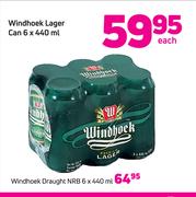 Windhoek Lager Can 6 x 440ml-Each