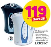 Logik 1.7Ltr Cordless Kettle RSH-441668-01