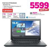 Lenovo 15.6" Intel Core I3 Notebook IDEAPAD 110