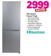 Hisense 299Ltr Bottom Freezer Fridge