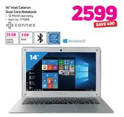 Connex 14” Intel Celeron Dual Core Notebook