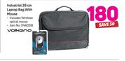 Volkano Industrial 28cm Laptop Bag With Mouse