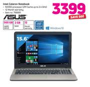 Asus 15.6" Intel Celeron Notebook