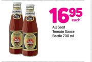 All Gold Tomato Sauce Bottle-700ml Each