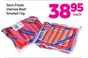 Senn Foods Viennas Red/Smoked-1Kg Each