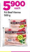 Fcl Beef Vienna-500g Each