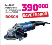 Bosch Gws 2000 Anglew Grinder