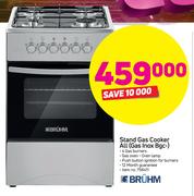Bruhm Stand Gas Cooker All Gas Inox Bgc-