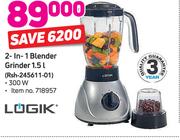 Logik 1.5L 2 In 1 Blender Grinder