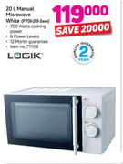 Logik 20L Manual Microwave White