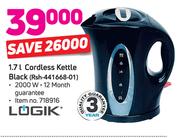 Logik 1.7L Cordless Kettle Black