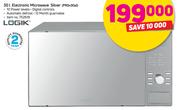 Logik 30L Electronic Microwave Silver